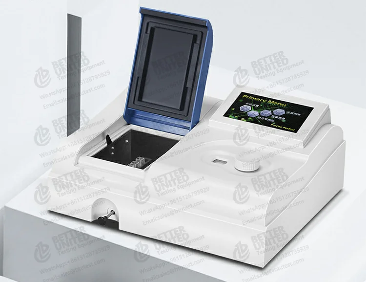 Lcd Display Digital Single Beam Uv Visible Spectrometer Spectrophotometer