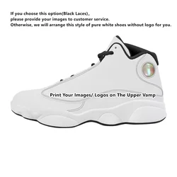 2022 Custom High-top Big Size Basketball Shoes Men Outdoor Sneakers Men Wear Resistant All Red Dominican Republic Flag Design
