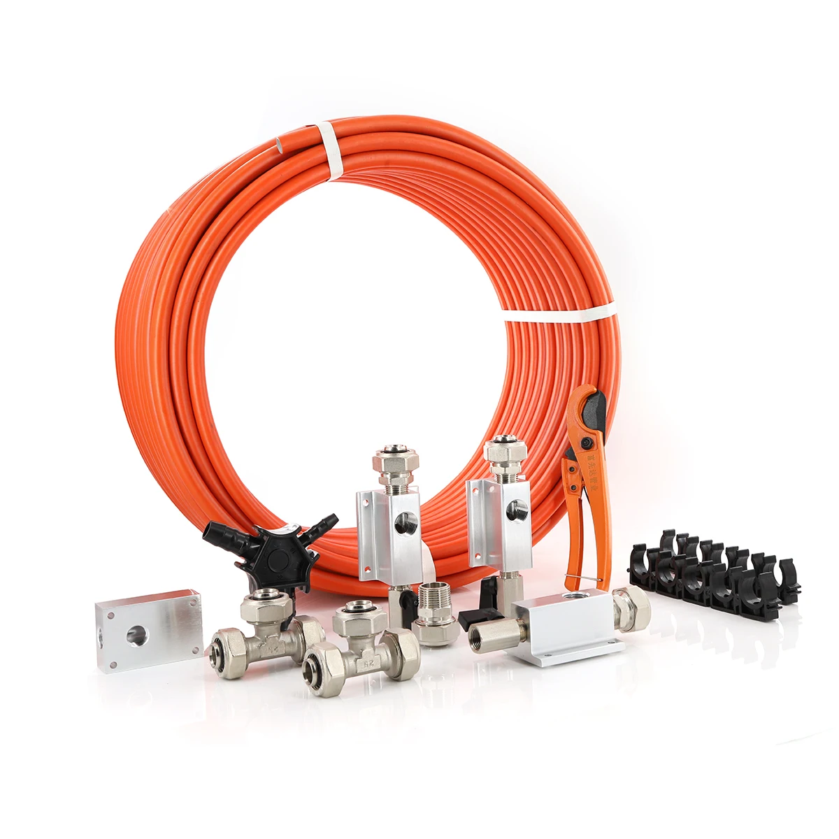 Air Compressor Accessories Kit Piping System1/2 inch x 100 feet HDPE-Aluminum Air Compressor Hose set