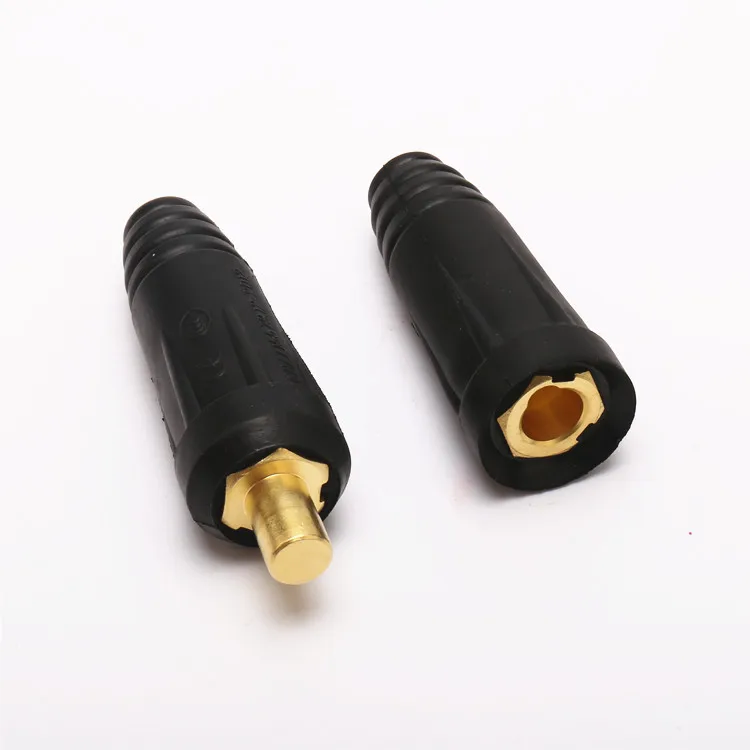 Хорошее качество Евро Тип Мужской и Женский сварочный кабель DKL10-25