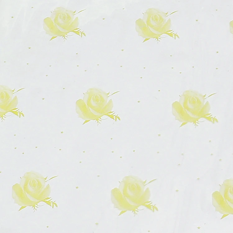 
High Quality Custom Flower Printed Wrapping Cellophane Sheets, Wholesale Water Soluble Cheap Price Translucent cellophane sheets 