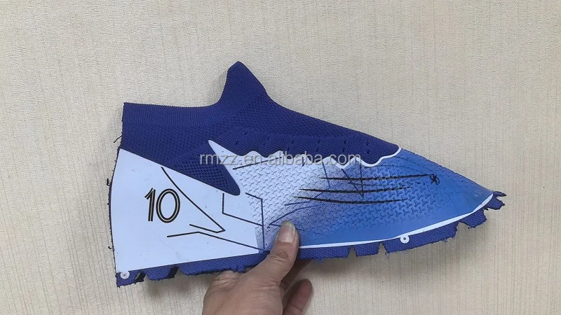 Factory price customizable comfortable football shoes leather uppers semi-finished products