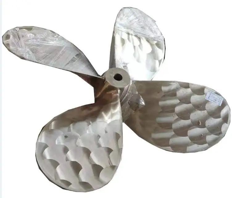Stainless steel ship propeller high speed large size propeller left rotating propeller