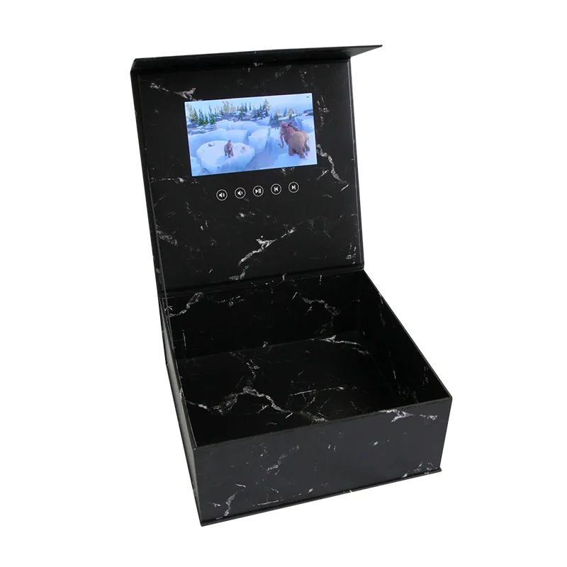 customized video gift box lcd screen 2.4 4.3 5 7 10 inch video gift box lcd screen video presentation box