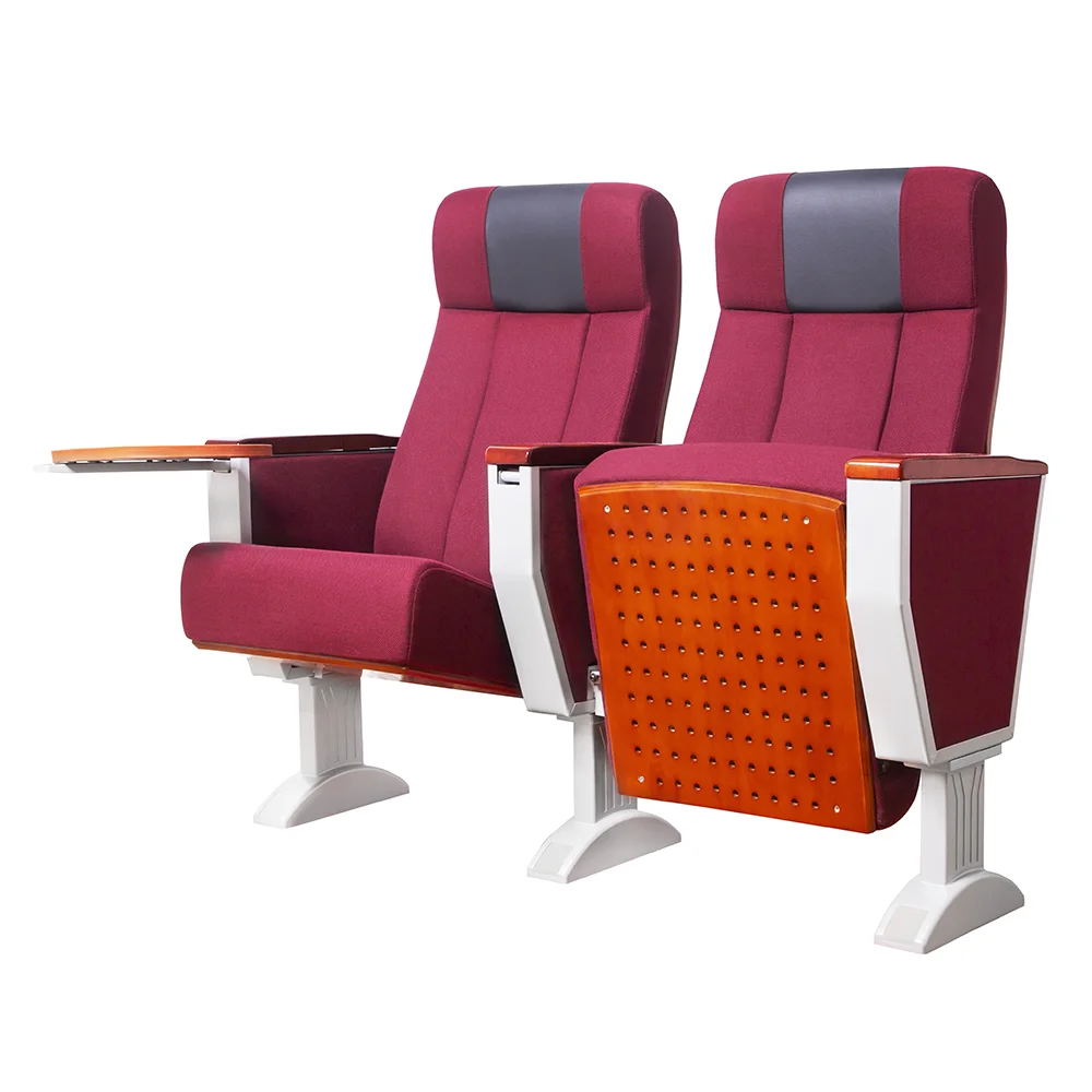 Hot Selling Commercial Folding Auditorium Cinema Church Chair With Plastic Cup Holder for Theater Movie Hall