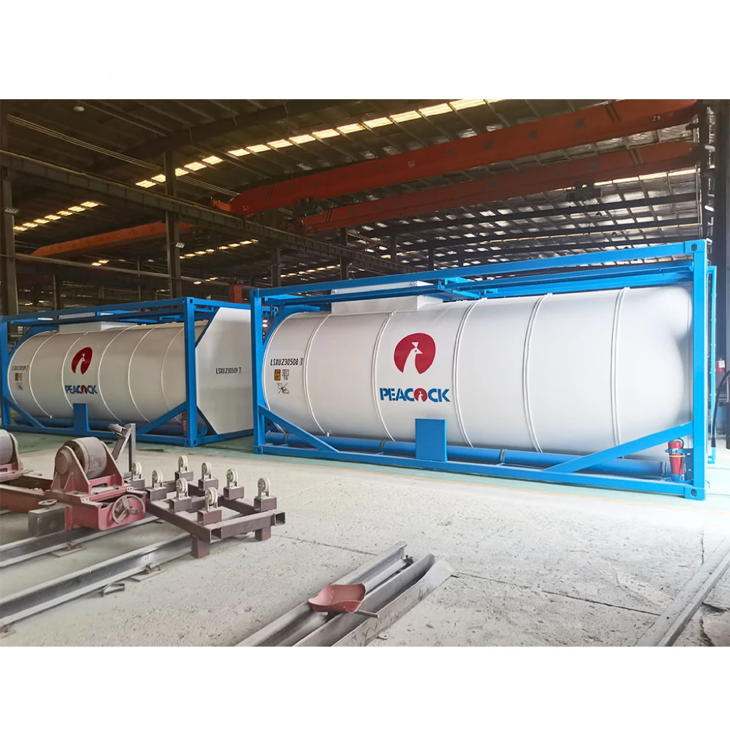 17.5 CBM 20 ft chemical tank container transport hydrochloric acid with ASME standard