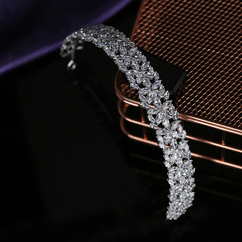 Bridal Wedding Tiara Classic New Fashionable Head Band Bridal Hair Accessories Anniversary Wedding Women BC5798 Corona Princesa