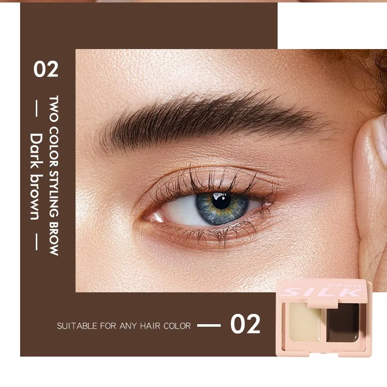
3 Colors Wild Eyebrow Soap Long Lasting Waterproof Eyelash Eyebrow Soap 
