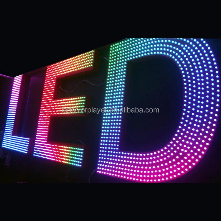 LCL WS2811 WS2815 12mm rgb  pixel digital led module light waterproof full color exposed light string
