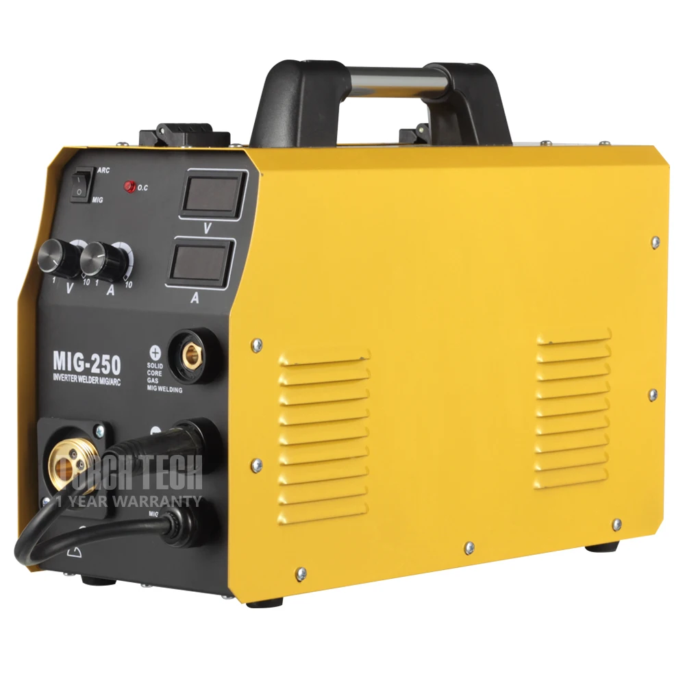 250 amperes 3 in 1 igbt multi process mashin mag aparelho maquina de solda 3em1 flux core gasless mig welding machine