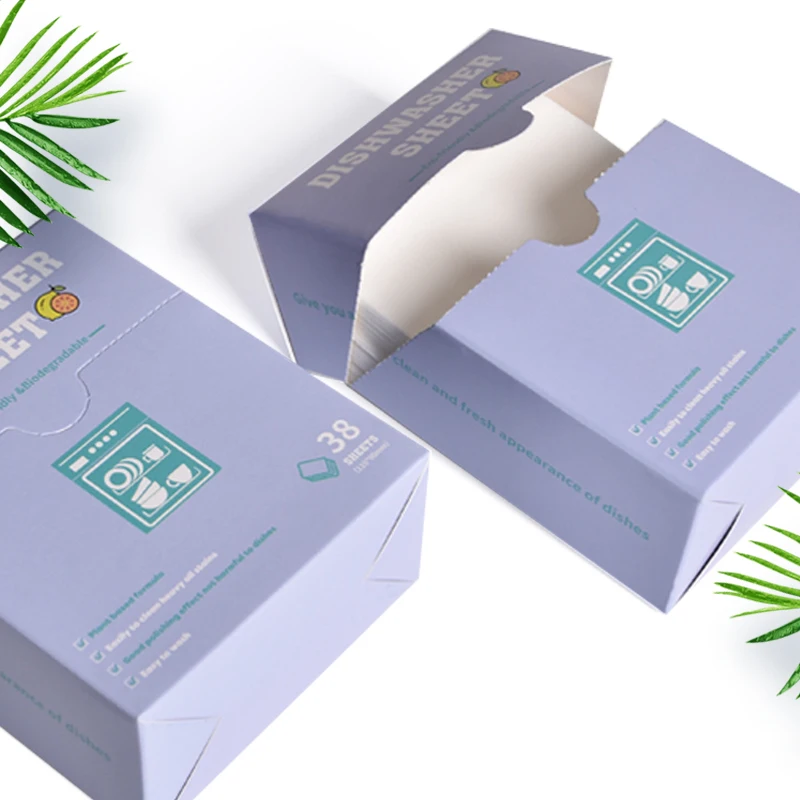 Biodegradable Formula Auto Dishwasher Tablets Natural Dish Cleaner Detergent Dishwasher Washing Paper