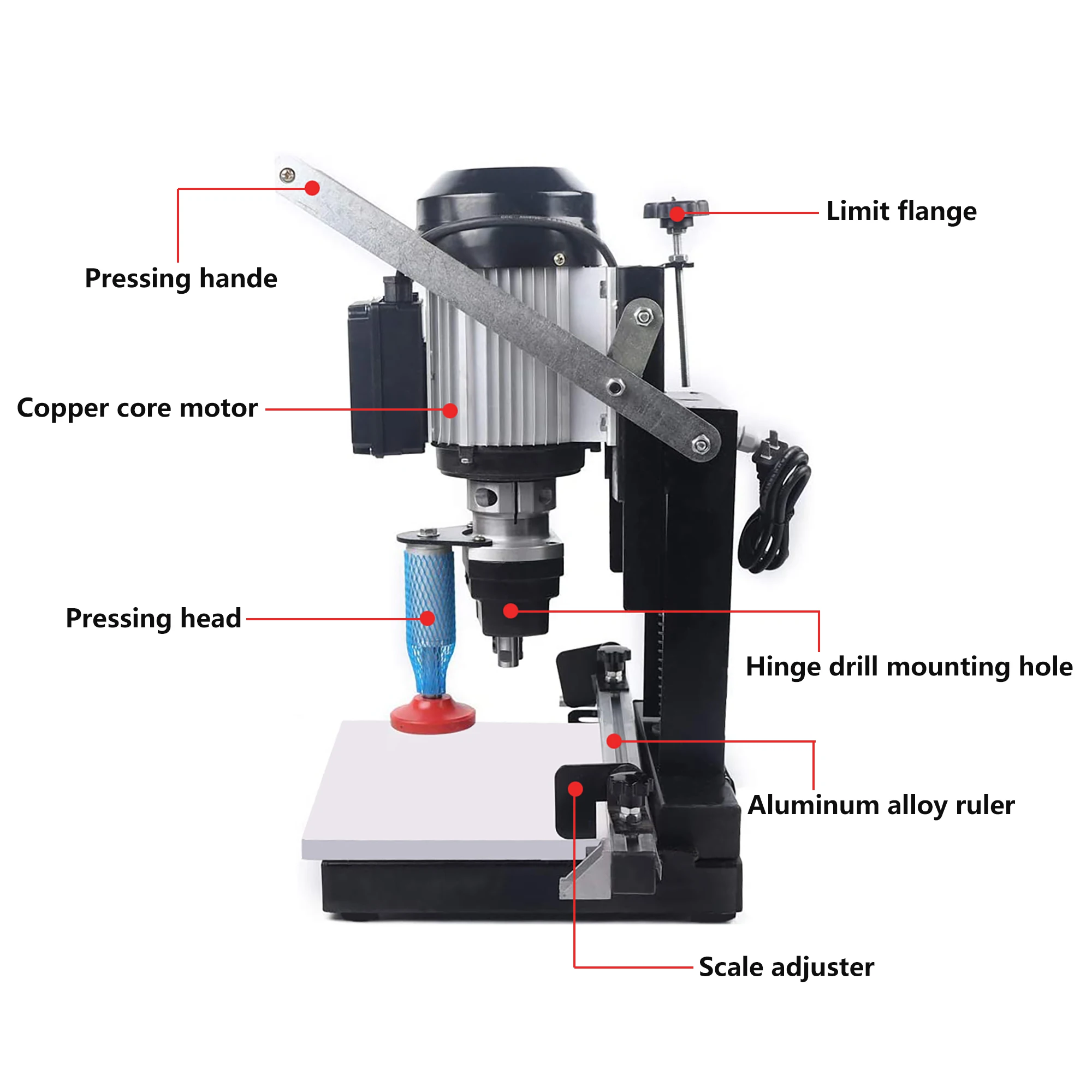 
Portable hand-held hinge drilling machine, interior decoration, cupboard, wardrobe, home improvement, punching 