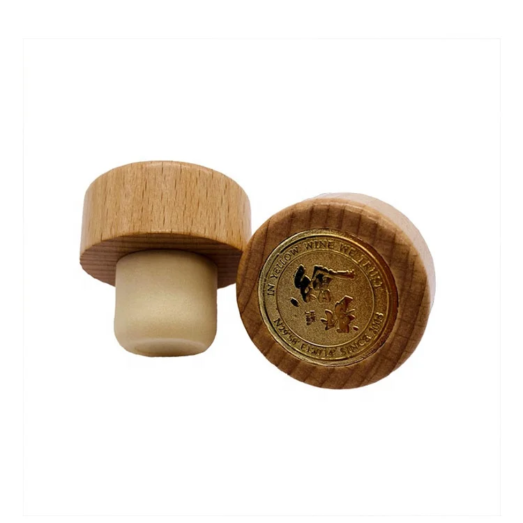 Custom Reusable T Shape Cork Clear Glass Top Wine Spirit Bottle Cork Stopper