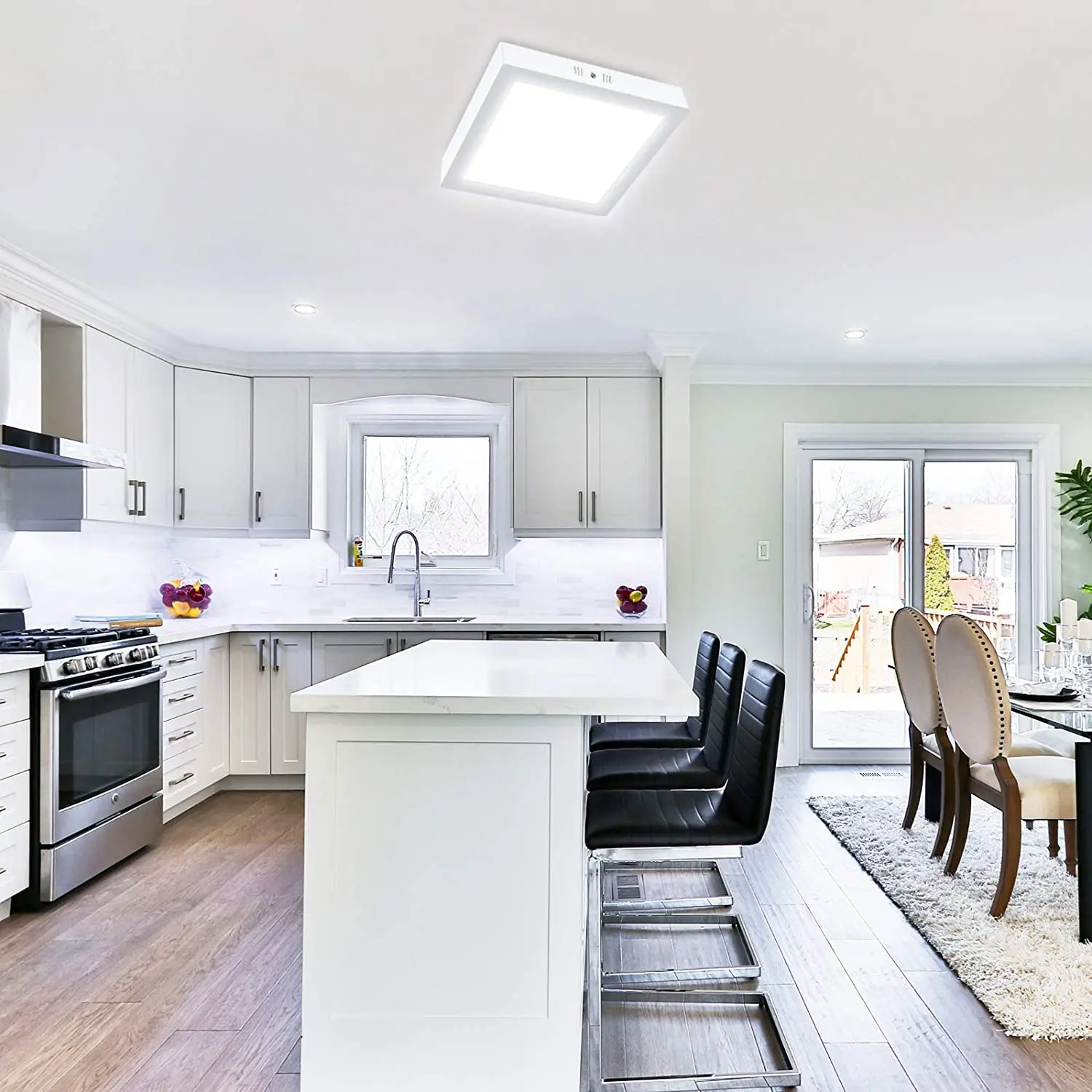 Square Panel Lamp 6W Modern Flush Mounted LED Panel Light