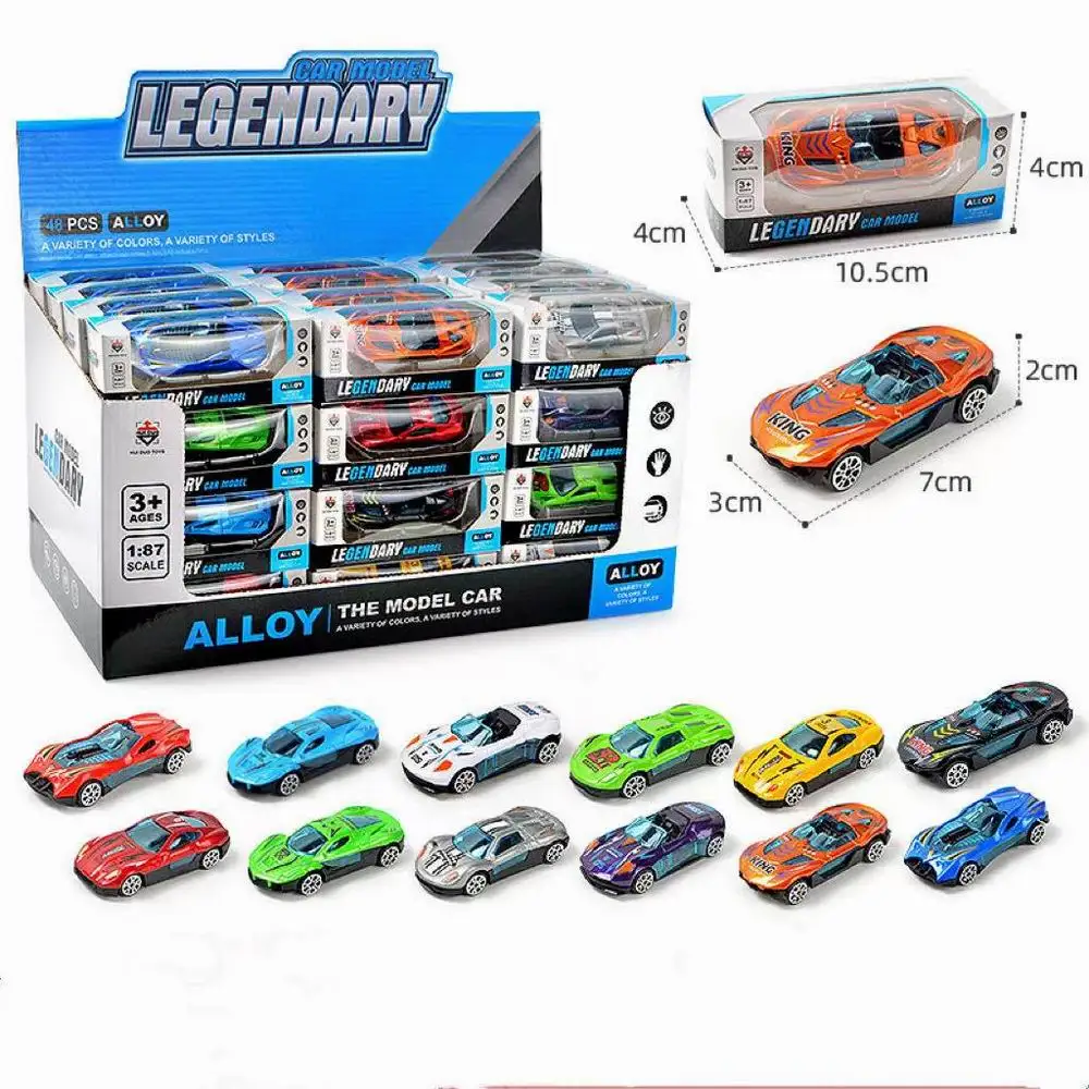 Детский раздвижной игрушечный автомобиль из сплава 1:64 имитационная мини-модель спортивный гоночный