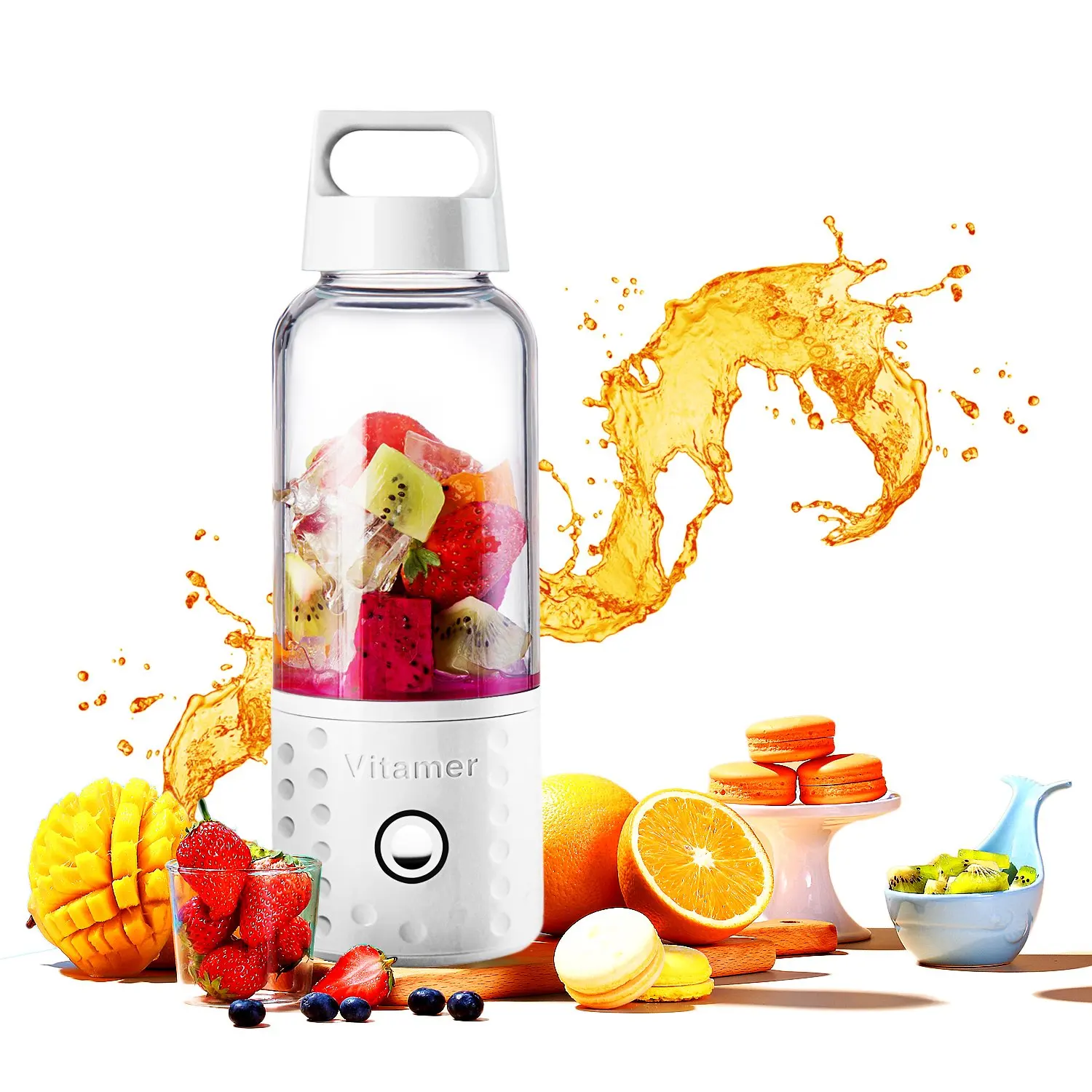 Travel Juicer Vitamer  bottles Portable blender Usb Electric Mini hand blender and Mixer cup fruit juicer