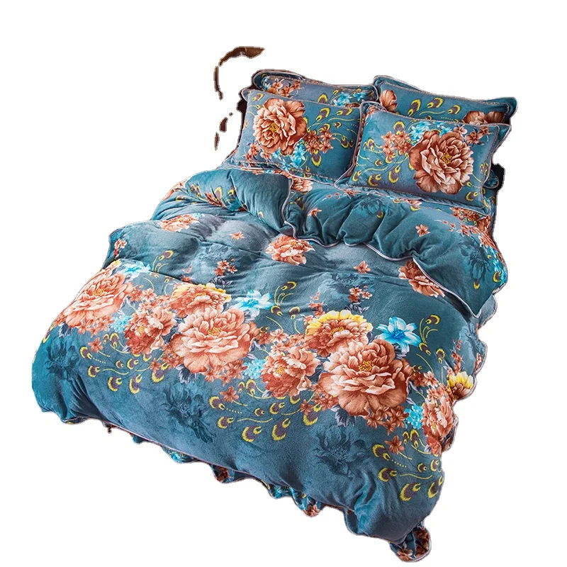 luxury bed sheet bedding set Soft Touch bed linen 4pcs duvet cover set soft and smooth bedlinen