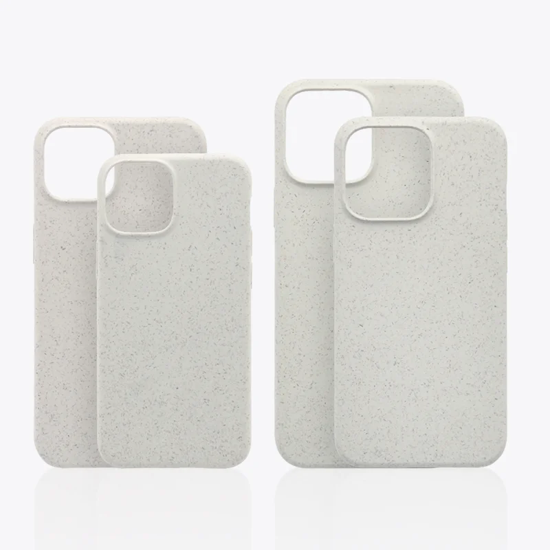 Biodegradable Eco-friendly Wheat Straw Material Full Degradable Custom Sublimation Mobile Phone Cases Phone Case