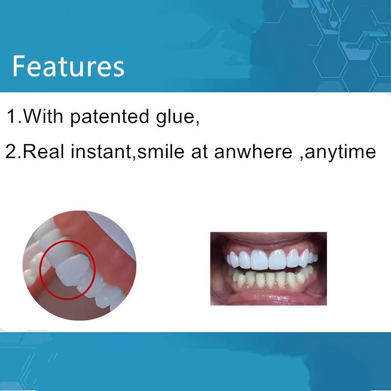 SowSmile Temporary Real Instant Perfect Dental Oral Care Snap on Smile Fake Teeth Tooth Gap Repair Cover Veneers Dentures