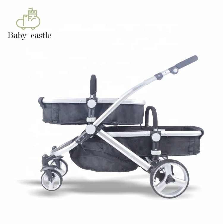 new two seats  Muti-functional 2 in 1baby pram baby buggy joggy twin baby stroller with EN1888 AND As/nz2088