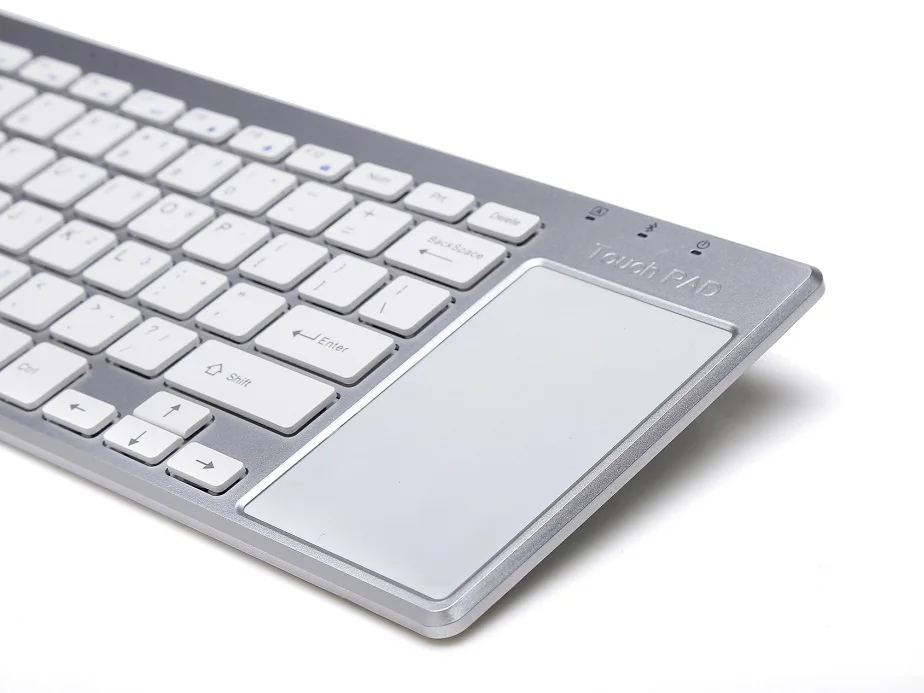 OEM Ultra Slim 2.4G wireless Keyboard with Built-in Touchpad 78Keys Wireless BT Keyboard for mac/pc/ipad