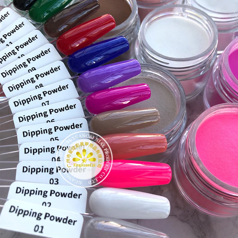 Strength Factories Wholesale Highly Pigmented Smooth Polymer Nail Art Bulk 2 In 1 Clear Cover Nude Pink Dipping Acrylic Powder