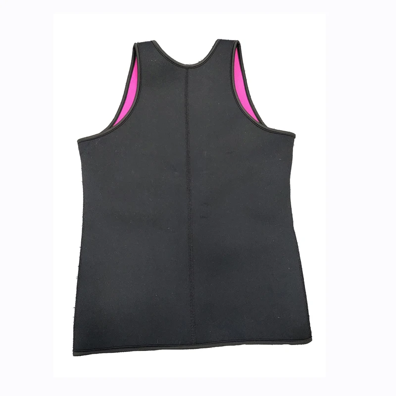 Slim Corset Neoprene Sauna Tank Top Zipper Weight Loss Waist Trainer Vest for men women
