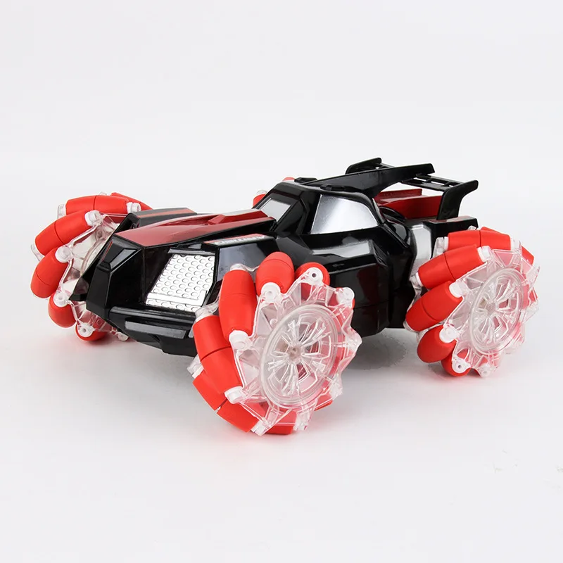 New cross-border remote control 4WD horizontal drift stunt car 360 ° rotation rechargeable light racing car