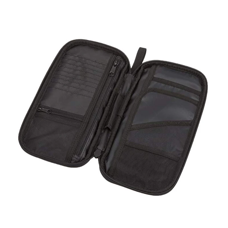 Travel Customized Rfid Blocking Zipper Family Passport Holders Wallet Card Document Passport Travel Passport Cover PU Fashion