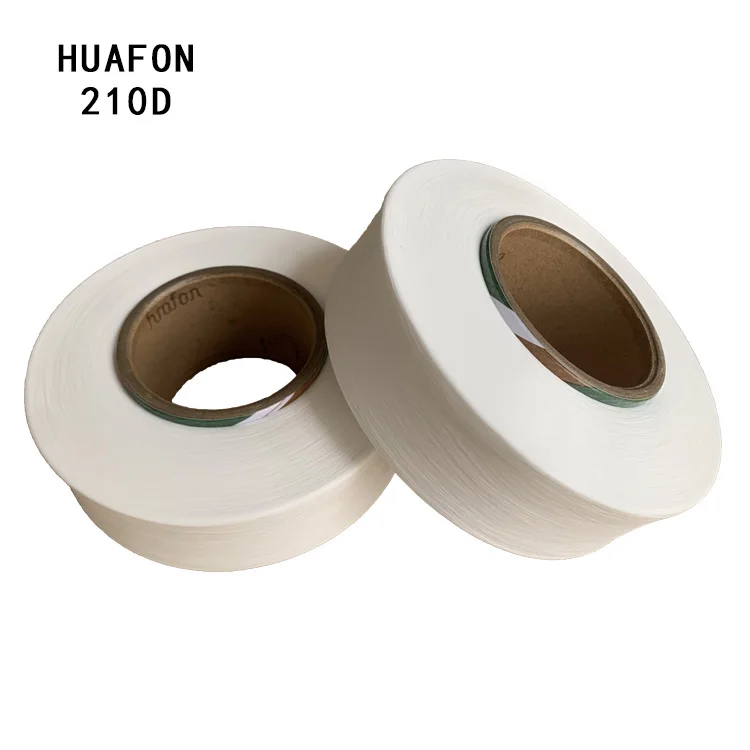 famous huafon factory best quality elastic lycra thread qianxi 210D AA grade type HF500 bright bare spandex yarn