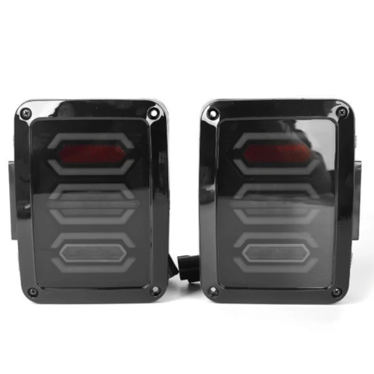 12V 24V USA Plug LED Reverse Turn Signal Running Car Brake Taillight for Jeep