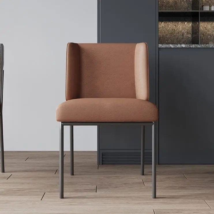 Home Negotiation and Dressing Chair Restaurant Coffee Leisure Chair Modern Stainless Steel Dinning Chair