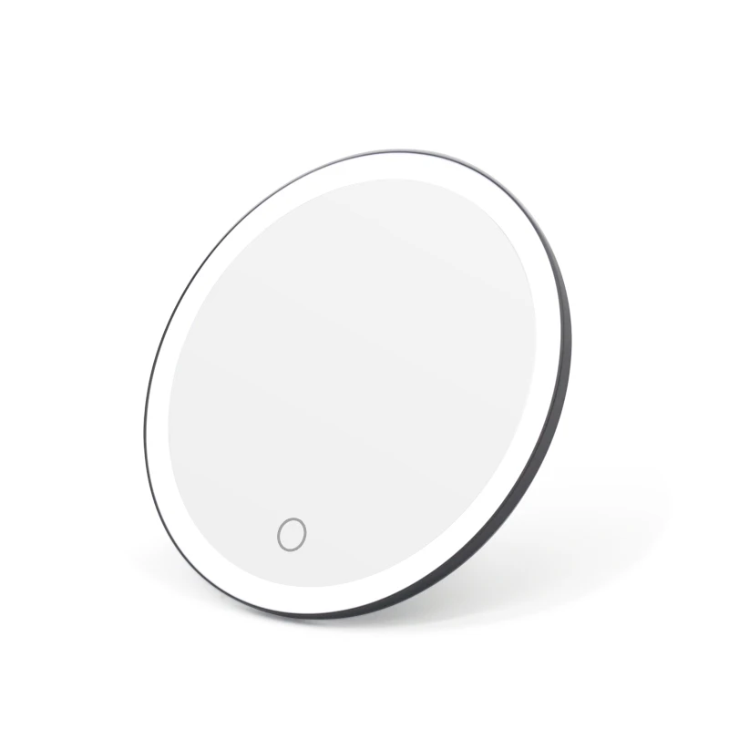 Suction cup Luxury Wall Mirrors Magnetic Round Wall Mirror With LED Light Bathroom Mirror Wall