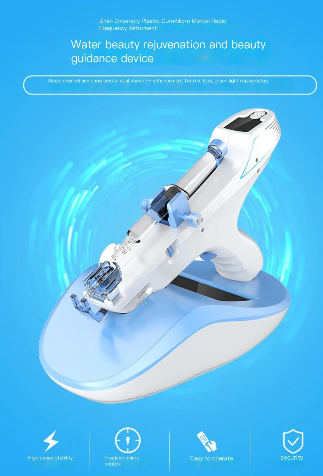 Duozi manufacturer DZ-225  Nano Meso Injector Adjustable No Needle  Derma Therapy Ez Syringe Filler  PRP pistor eliance mesogun