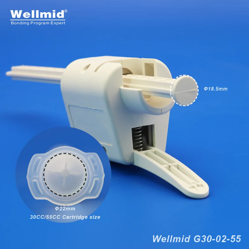 30cc 55cc Manual Glue Gun Syringe Barrels Single component 1K PU Epoxy UV Solder Paste Sealant Portable 3M ARALDITE Caulking Gun