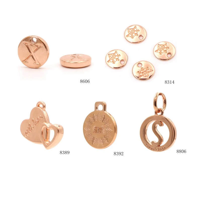 Handbag Hardware Metal Brand Name Charm Pendant Letter Logo Tag for Jewelry Making Bag Accessories