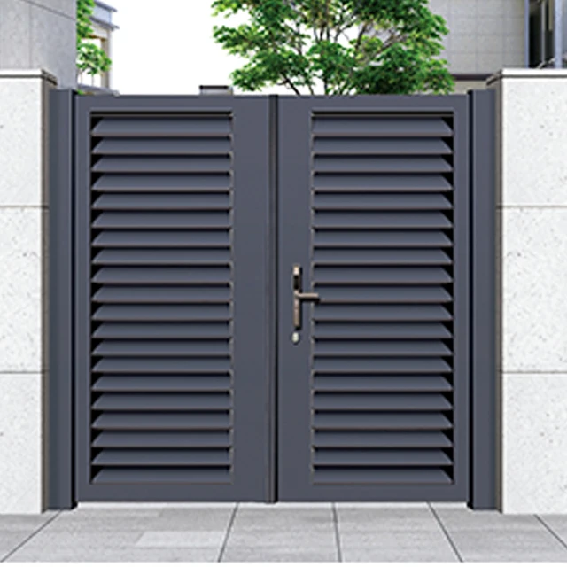 cheap  Price Electric Driveway Cast Slats Sliding Barrier Door Aluminium Gate