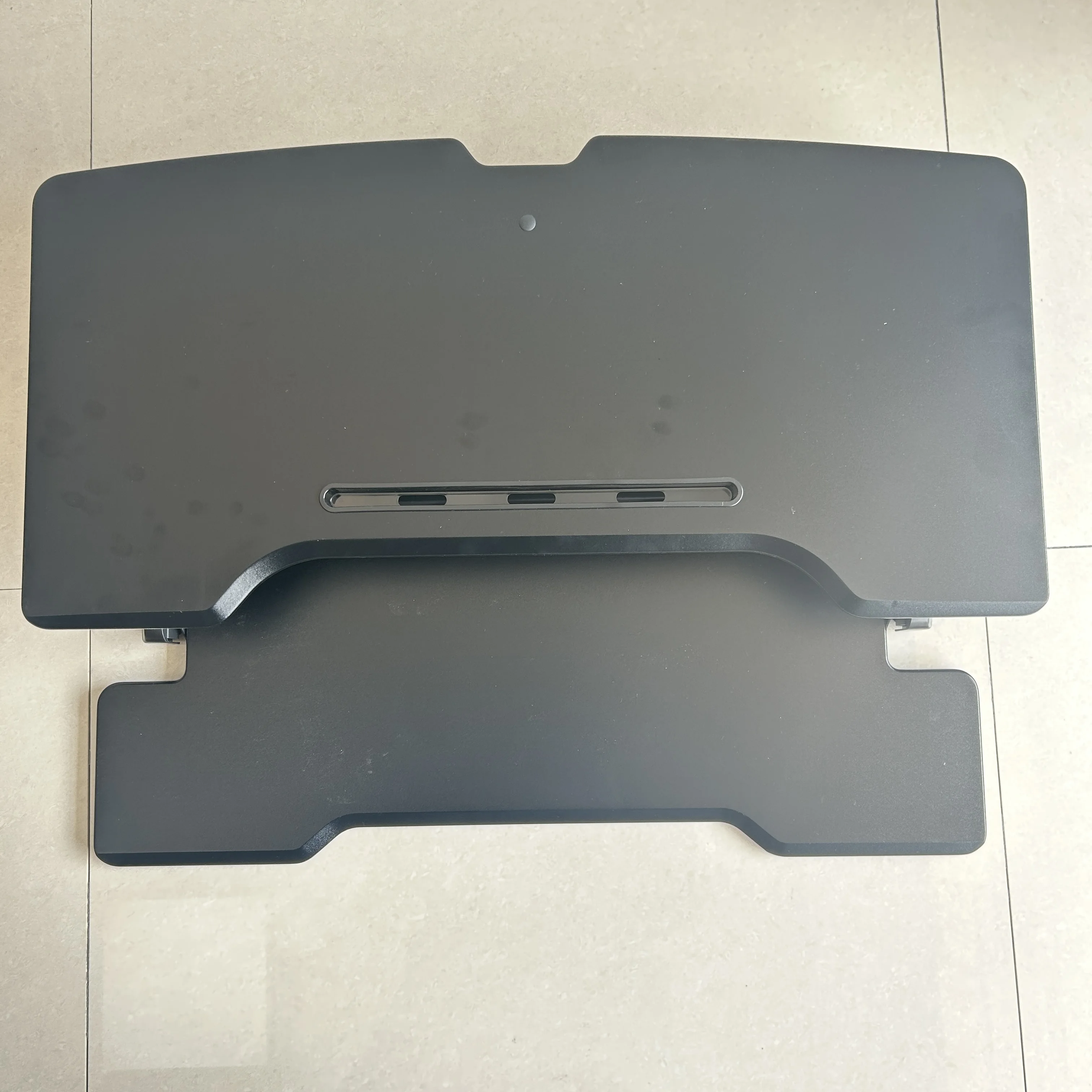 Custom Adjustable Standing Desk, Sit to Stand Converter Stand Up Desk Tabletop Workstation for Laptops