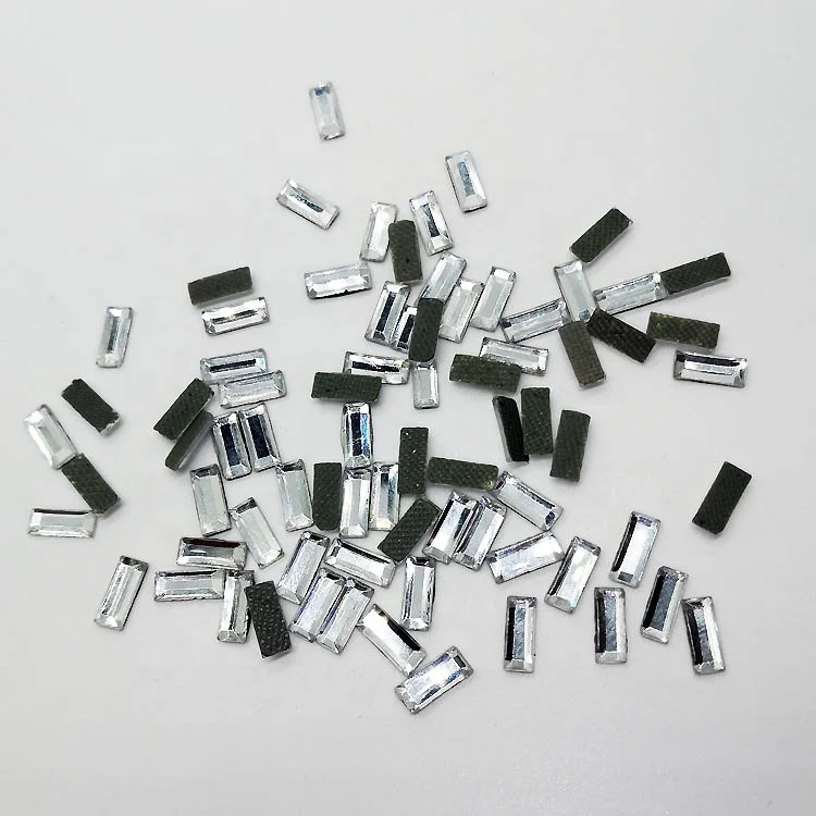 High quality flat back rectangle Mermaid shape K9 crystals rhinestone ab strass korean shape  hotfix rhinestone