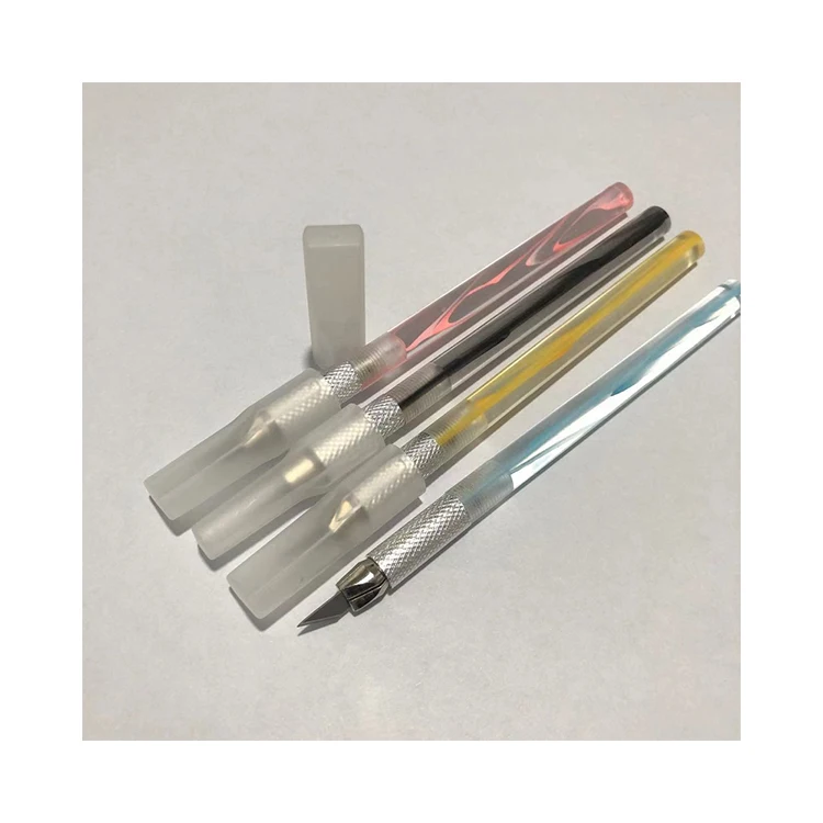 Quality Quantity Assured Acrylic small carving knife Creative multifunctional knife Gradient pen knife