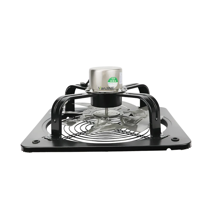 Настенный вытяжной вентилятор по заводской цене для зеленого дома с затвором медный осевой потоковый AC Metal