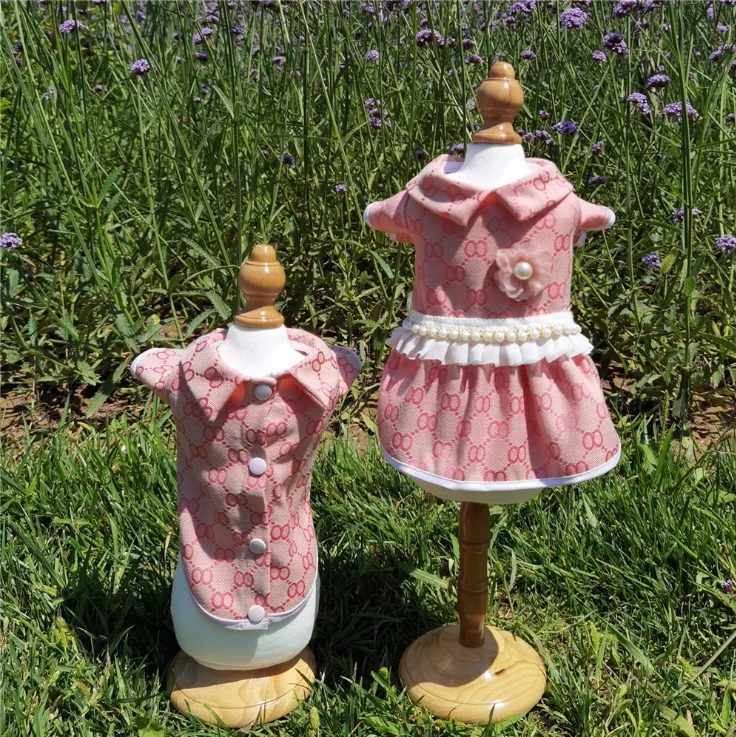 Высококачественные Дизайнерские товары для домашних животных брендовый бульдог толстая собака Большая одежда любителей собак платье и рубашка