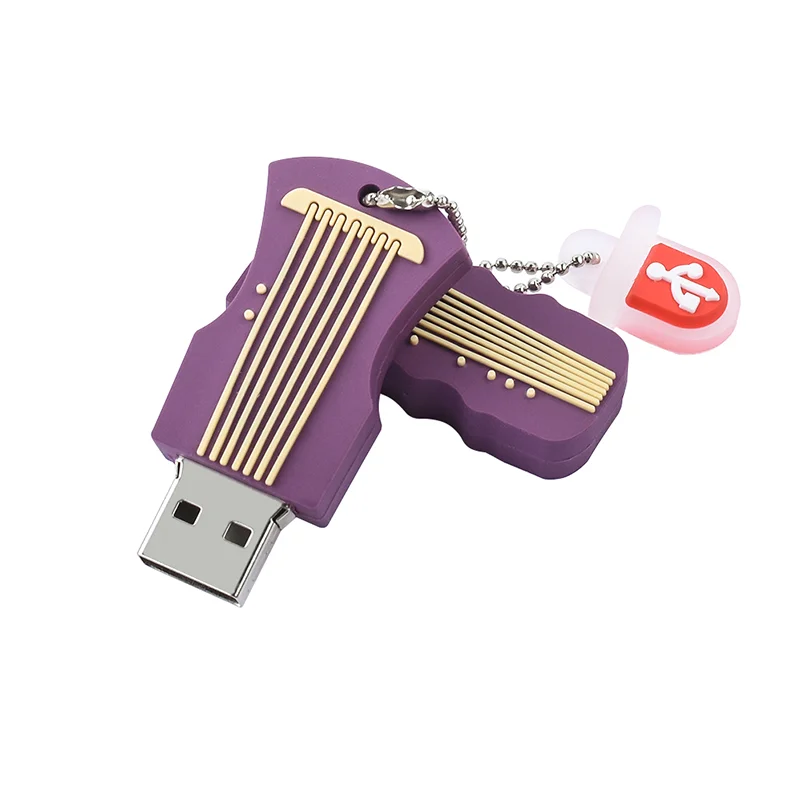 Bulk Cheap flashdisk  instrument Guitar violin USB Flash Drive 2GB 4GB 8GB 16GB 32GB 64GB Pendrive USB 2.0 stick