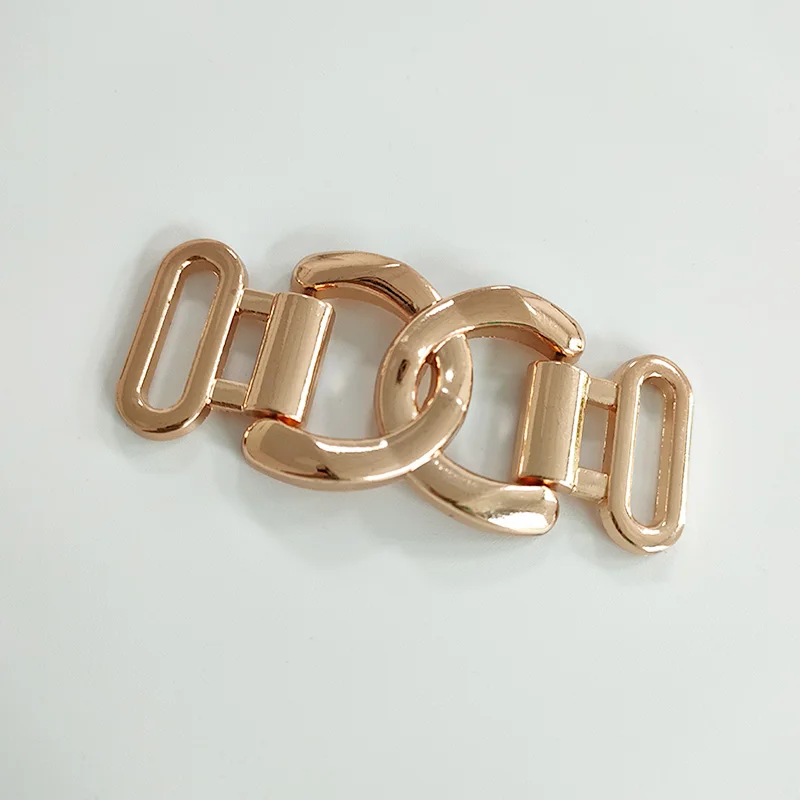 High quality custom shoe chain decoration shoe buckle with brand logo metal shoe decoration