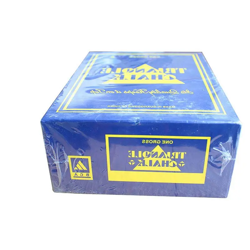 144pcs/box blue chalk, high quality Cheap billiard table chalk