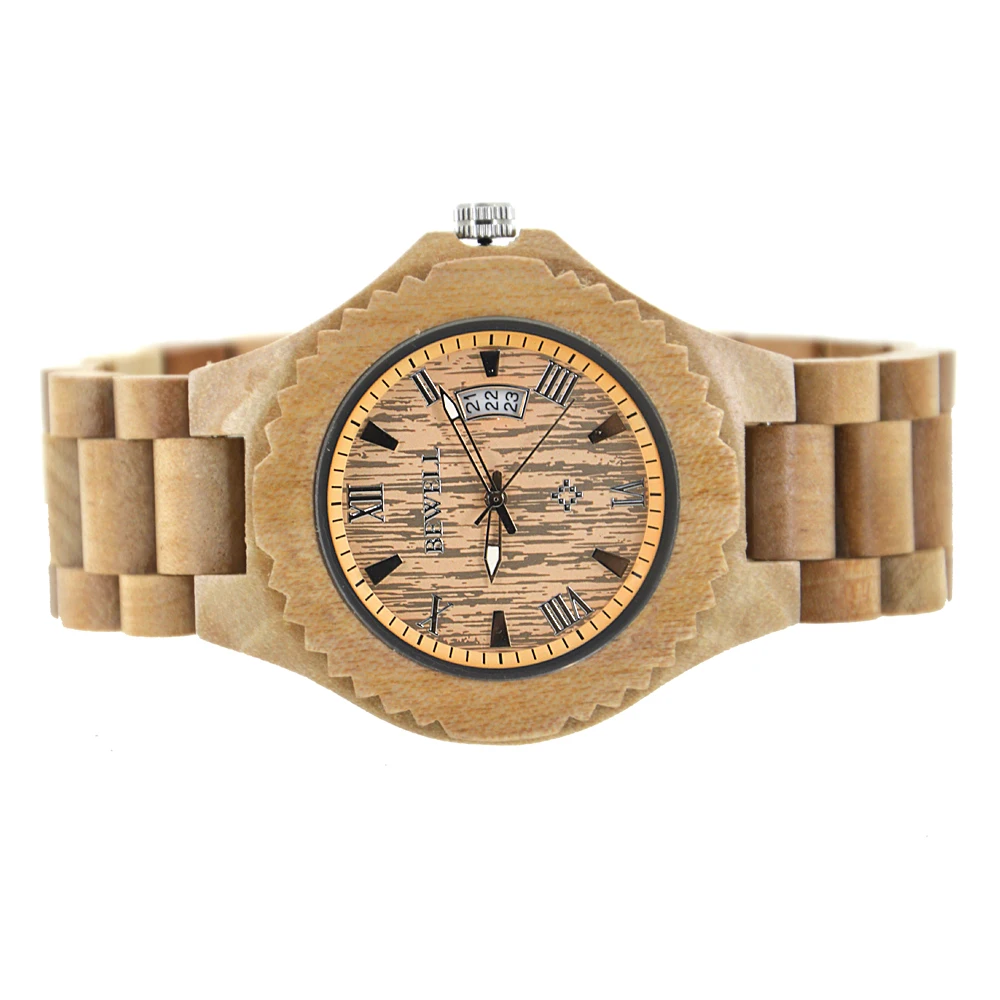 wholesale cheap BEWELL wooden watch men watch big discount for the mid-year