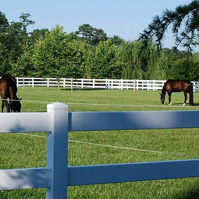 China Supplies High Quality Low Cost UV Resistant Racecourse PVC Horse Fence With Gates