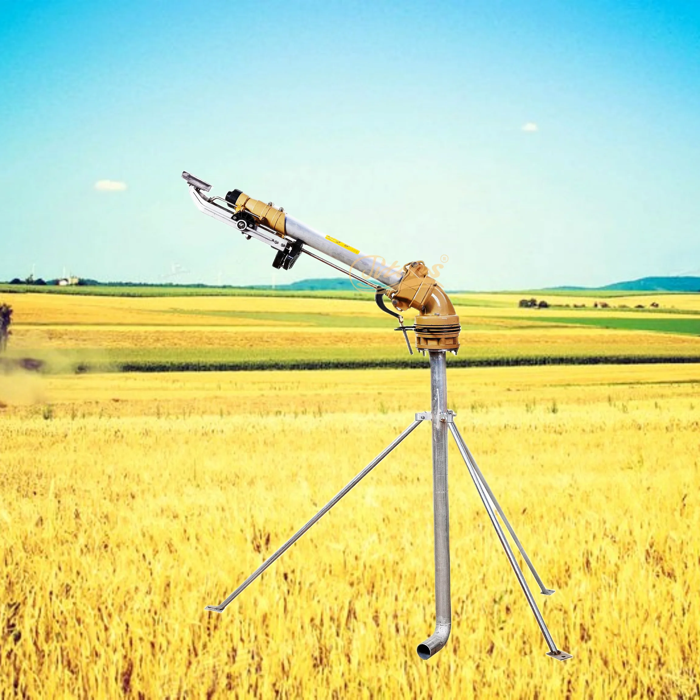 Titans Long Range 80m Rain Gun Sprinkler 360 Degree Gear Drive Nozzle for Farmland Irrigation