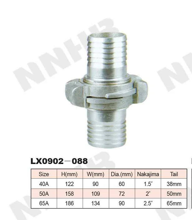 LX0902-067 Латунная муфта пожарного шланга типа Nakajima жесткая и настраиваемая с поддержкой