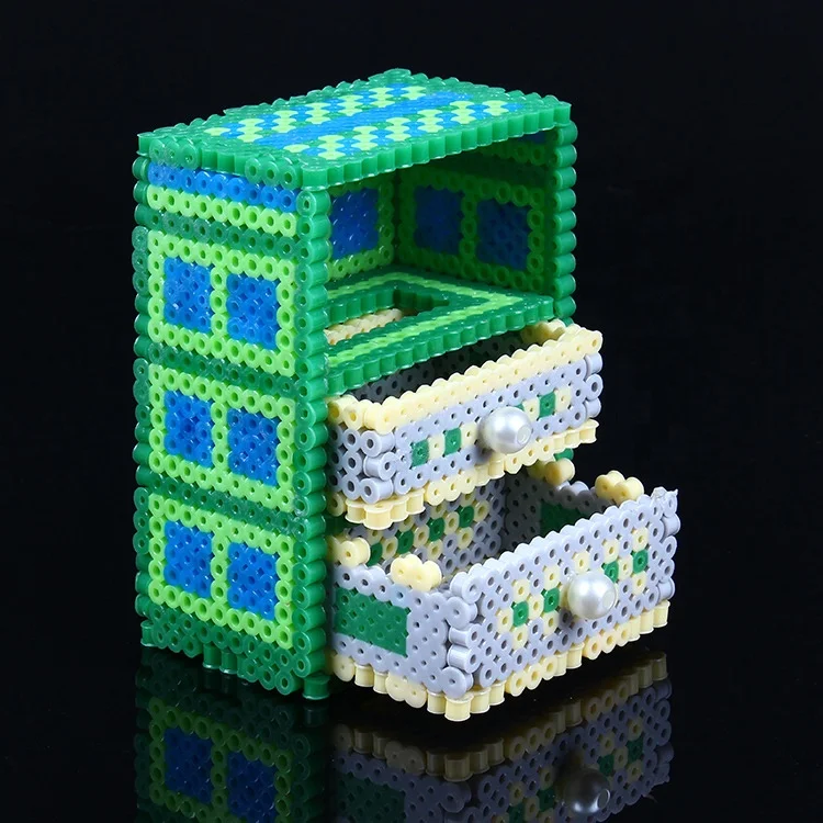 New designed box packing kids cheap diy hama beads 5mm